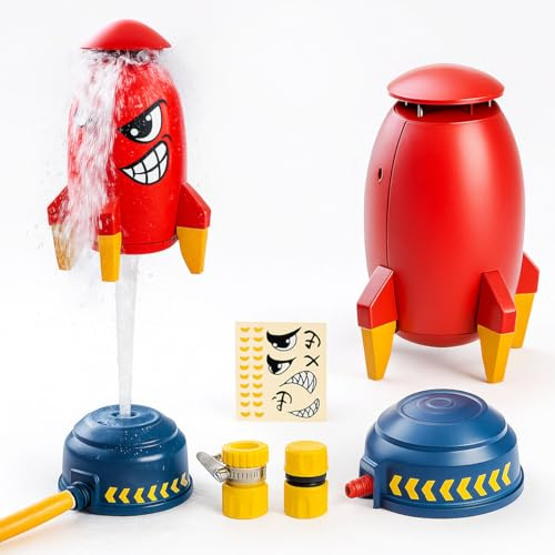 Xwin Sportseries Jet Rocket Toy for Outdoor Play, High Launch Water Sprinkler Rocket with 1.8 Meter Spray Height, Easy Hose Connection, Pool Water Toy Ideal for Boys & Girls Aged 3+