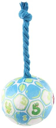 itrimaka Hundebälle, Lustiger Ball für Hunde - Outdoor-Hundespielzeug, weicher, elastischer Spielzeugball,Buntes, sanftes Baumwollseil, Kicherball für große Hunde, Geburtstag zu Hause, interaktives