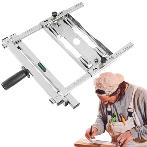 Strumento guida per il posizionamento del legno - Guida per fresatrice circolare per seghe circolari, tagliere per posizionamento della guida dei bordi, strumento di taglio per circolare