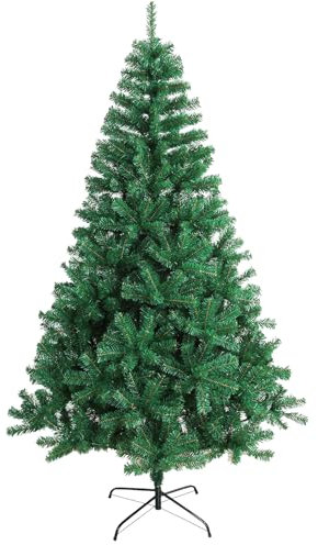 150 cm Künstlicher Weihnachtsbaum, Weihnachtsbaum PVC künstlich, Tannenbaum künstlich mit Metallständer, Christbaum für Weihnachten-Dekoration