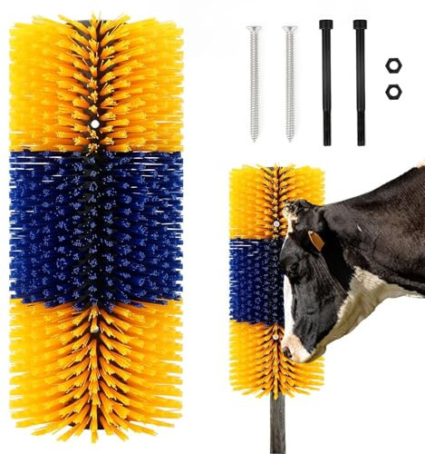 Kratzbürste Pferd, Kratzmatte Pferd, Kratzbürste, Kuhbürste, Pferd Kratzbaum Pad, Pferde Rinder Kratzer Panels, Soft Touch Juckreiz Entlastung Pad, Pferdebürste, MäHnenbürste Pferd(Gelb)