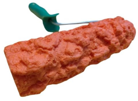 RULLO per intonaco stampato cemento PIETRA roccia concrete rubber stamp ROLLER, modello Roccia Alpina 7, cm 22x7 circa