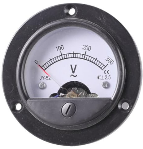 Voltímetro para corriente alterna cuadrada/redonda analógica panel de agujas AC0-300 voltios AC0-450 V Voltímetro