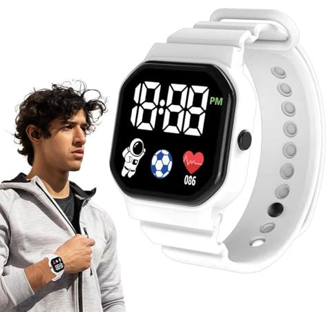 Opdestn Smartwatch per Bambini, Orologio intelligente per bambini, orologio sportivo digitale, Orologio digitale per bambini, Orologio a LED, Giocattoli educativi, Regalo di Compleanno per Bambini