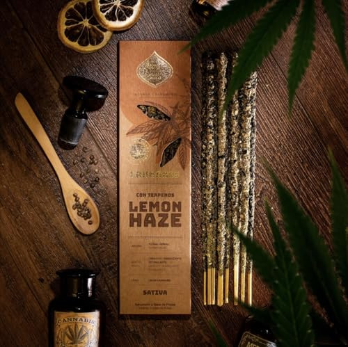 Incenso Limone Grow – 6 Stick Naturali con Terpeni – Fatto a Mano | Terpeni Naturali, 6 Stick Fatti a Mano, Profumo Agrumato Intenso e Rilassante, Linea Grow