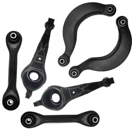 6-teiliges Set for hintere obere und untere Querlenker der Aufhängung, kompatibel mit Mazda 3 2004 2005 2006 2007-2013