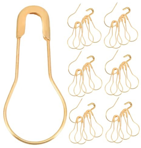 iplusmile 300pcs Gourd Brooch Safety for Women Lightweight Decorative Safety Pin Accessories for Sweaters Shawls and Costumes Unique Gourd Shape Design
