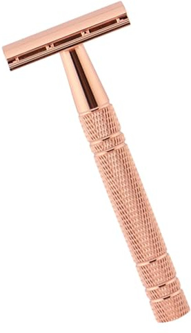 FRCOLOR 2St Rasierer razor messerscharfer Rasiermesser Set Manueller Rasierer Armpit Bart Rasiermesser Haar im alten Stil Griff ist aus Aluminium Golden