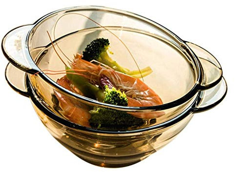 CEHJZQRPL Ensaladera, Ramen Bowl, Cuencos for sopa, cuencos con asa, estilo del norte de Europa, de vidrio marrón, for arroz, ensalada, cereales, postres, regalo