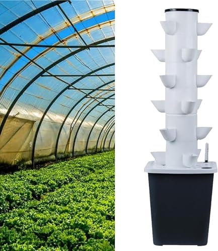 Kits De Cultivo Hidropónico For Jardinería En Interiores, Plantas Frutales Y Aromáticas, Jardinera Vertical De 30 Hoyos, con Bomba Hidratante Y Adaptador.