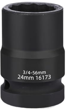 Enchufe profesional de impacto de 3/4 pulgadas, diseños de 12 puntos para grandes rendimientos, longevidades, reparaciones profesionales, enchufe de equipo mecánico