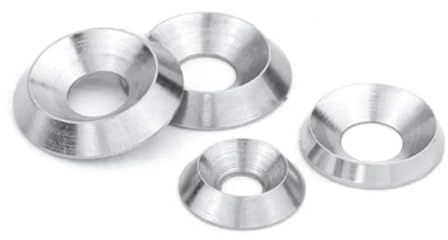 Rondella sferica conica, 2-10 pezzi M3 M4 M5 M6 M8 M10 304 Acciaio inossidabile Vite a testa svasata Guarnizione Rondella Anello di giunzione Anello di supporto Guarnizione (M8 (5 pezzi))