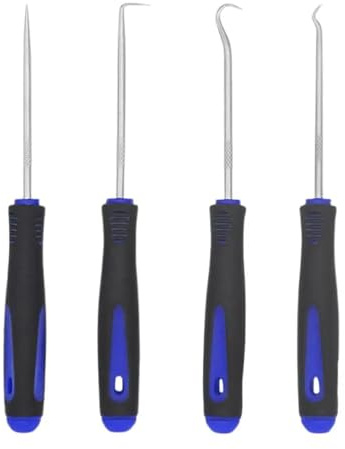CQJJXKYC Spreiz Einsatz Set Radlagerwerkzeuge 4 STÜCKE 165mm Auto Öldichtung Schraubendreher-Satz Schlauch Entfernung Haken Set O Dichtung Dichtung Puller Remover Pick Haken Reparatur Werkzeuge