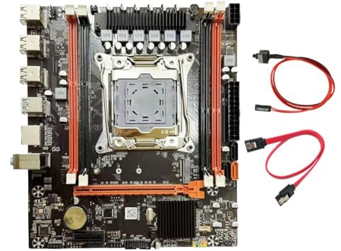 Ounfhtrttk Placa Base de Escritorio X99H LGA2011-V3 M.2 NVME SATA3.0 4X Ranura DDR3 Soporta CPU E5-26XX V3 E5-2696 V3 E5-2629 V3.