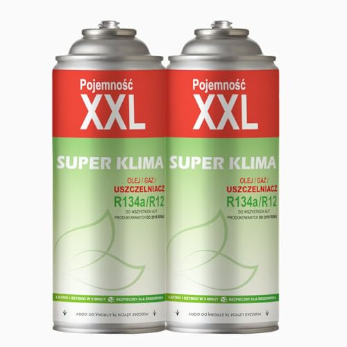 2x R134a Recharge Clim Voiture 3 en 1, Stop Fuite Clim R134a, Gaz Climatisation, Clime Voiture