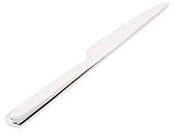 Alessi REB09/3 Ovale Tafelmesser - Stahl AISI 420 glänzend poliert, 6 Einheiten