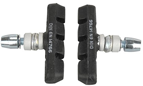 FISCHER Bremsschuhe | Bremsbeläge | für V-Bremse und Cantilever-Bremse | für Fahrräder und E-Bikes geeignet | DIN EN 14766 | 2 Stück