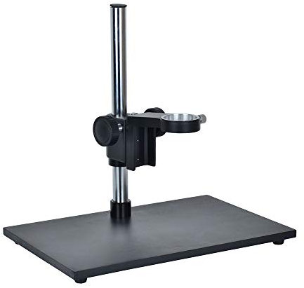 HAYEAR Solid Base Metal Boom Stereo Microscope Camera Table Stand Holder Ring 5cm