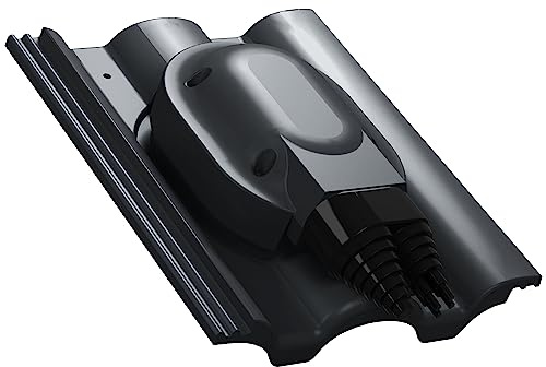 Wasserdichter PV Solardurchgang für Nelskamp - Kronen – RAL 9005 Schwarz | Dachziegel, Solar Dachdurchführung, Photovoltaik-Dachdurchgang, EPDM-Dichtung