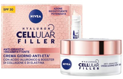 NIVEA CELLULAR EXPERT LIFT Crema Giorno Anti-età Multidimensionale SPF 30 50 ml, Crema viso giorno con Bakuchiol Puro e 2 tipi di Acido Ialuronico, Crema antirughe giorno