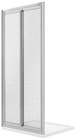 Porta Doccia 80CM H198 Cristallo Stampato C Apertura Saloon con Doppia Anta Battente mod. West