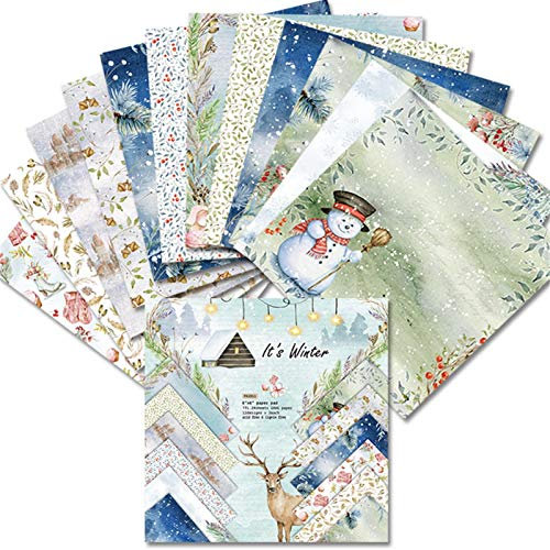 6 Zoll Fotoalbum Weihnachten Dekorpapier Motivblock Muster Sammelalbum Papier Scrapbooking Weihnachten Motivblock Designpapier