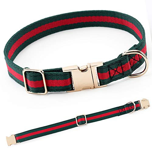 Premium Dog Collar, Cute Dog Collars Luxury Style, Durable Pet Collars with Metal Buckle Safety for Puppy Small Dogs