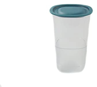 Tupperware Clear Collection Becher 400 ml dunkeltürkis Classic Royal Tafelperle