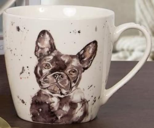 The Leonardo Collection LP34088 Ceramic Mug | French Bulldog design | 1 Pc, White