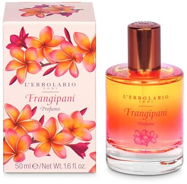 L'Erbolario Frangipani Profumo Donna - Eau de Parfum, 50 ml | Fragranza Femminile Agrumata e Fiorita dalle Note Vivaci e Intense