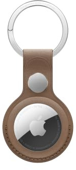 Apple AirTag Feingewebe Schlüsselanhänger – Taupe ​​​​​​​