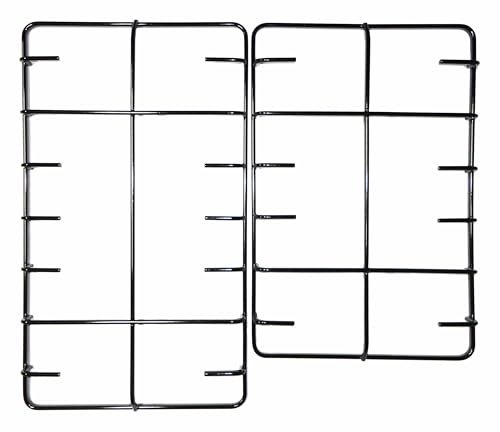 Electrolux Rex Aeg Zanussi - Kit 2 Griglie in ferro smaltato nero lucido per cucina piano cottura 4 fuochi a gas - P4483/KIT