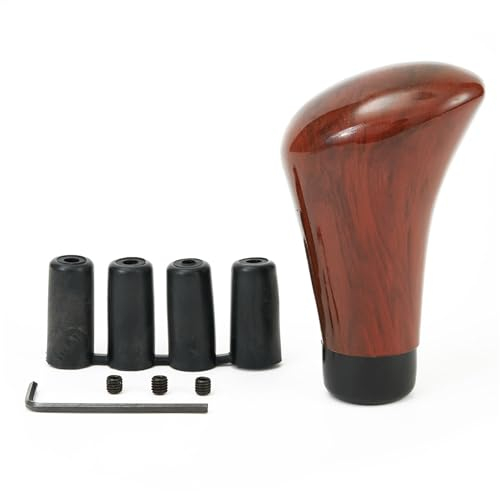 Car Gear Shift Knob Universal Walnuss Holzmaserung Auto Getriebe Kopf Shift-Shifter Hebel Stick Knopf Innen Teile Auto Schaltknauf Schaltmanschette Knauf