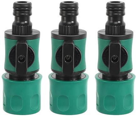 XIAQICA Connettor Tubo 3 Raccordo Tubo Acqua Giardino raccordo rapido prolunga valvola regolazione connettore raccordo per tubi dell'acqua rubinetto giardino e casa connettore rapido da 1/2 pollice