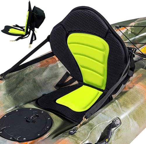weiting Sitz für Kajak,Kajaksitze mit Rückenstütze für - Verstellbarer Bootssitz mit hoher Rückenlehne, gepolsterter Angelsitz für Kajakfahren, Kanufahren, Driften, Rafting