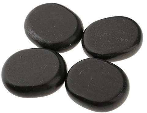 4 pz/lotto Grande Hot Spa Rock Basalto Pietre Massaggio Pietra Naturale 6x5 cm