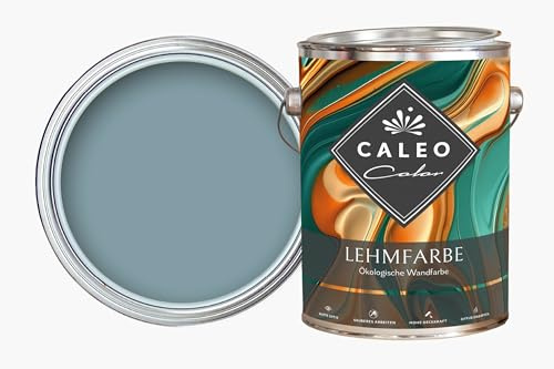 Caleo Color Lehmfarbe LAGUNE 5 Liter - ökologische Wandfarbe für Wohnzimmer und Co. - hoch deckend, tropffrei, geruchsneutral