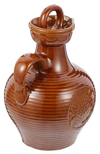 Cabilock Ceramic Hip Flask Wine Kettle for Home Serving Drinking Wine Container for Restaurant Home Supply Earthenware Pot