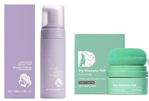 Shampoo Secco In Polvere, Applicatore Per Shampoo Secco In Polvere Opaca Per Uomo E Donna Capelli Scuri (2)