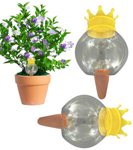 Bolas De Riego Automático Para Plantas De Interior | Globos De Agua Automáticos Para Plantas De Exterior,2 Esferas Con Pico Goteador, Accesorios De Jardinería Para Macetas De Suculentas En Hogar Y Jar