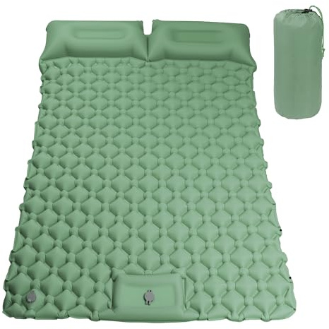 Matelas Camping Gonflable, Matelas Gonflable 2 Personnes Ultraléger, Tapis de Sol Camping, Matelas autogonflant 2 Personnes pour Voyage, Plage, la Randonnée