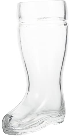 Healifty Boots Shaped Glass Cup Wine Glasses Retro Design Home Decoration for Nightclub Parties