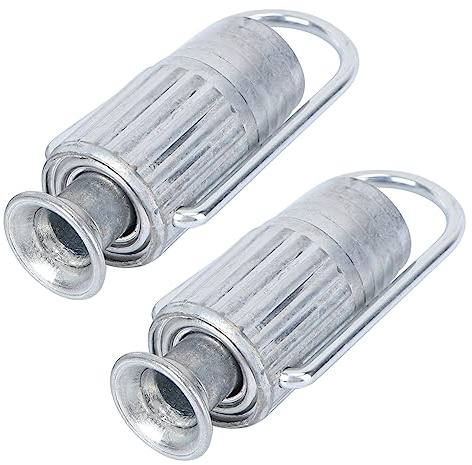 Ciieeo 2pcs Aluminum Clothesline Tightener Metal Laundry Wire Tensioner with Spring Ball Bearing for Household Supplies Compatible with Fixed and Pulley Systems