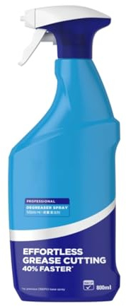 Professional Degreaser Spray, Fast-Acting Formula, Effectively Removes Stubborn Grease, Oil, Grime, Quick Cleaning, Enhances Hygiene, Compact and Ergonomic Design, 800ml