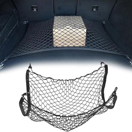 Filet Coffre Voiture, pour Benz Vito/Viano Typ W639 Transporter/Van Filet Rangement Voiture Filet Elastique Bagages Fixe en Extensible Rangement organisateurs,110 * 60cm
