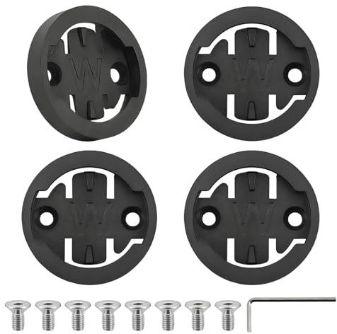 Wahoo Elemnt - Supporto da bicicletta per computer da bicicletta, supporto per manubrio, adattatore, supporto per bicicletta, inserto di ricambio per Wahoo, set di 4 pezzi di ricambio per bici da