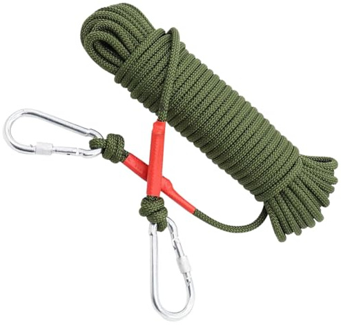 Kletterseil – Nylonseil für den Außenbereich, 5 m lang, 16 Füße, Sicherheits-Zugschutzausrüstung, nützliches Paracord, vielseitig, Bergsteigen, Surv-Set