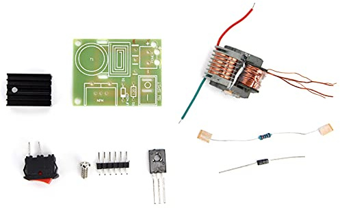 BAFOVY Generatore di Alta Tensione Trasformatore Ad Alta Tensione Modulo Bobina Ingresso 2 V Uscita Fino a 15 KV Accenditore Ad Frequenza per Esperimenti Elettronici Generatore di Ioni Negativi
