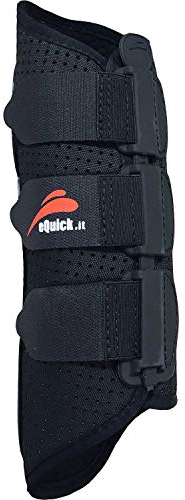 eQuick eKur Rear Exercise Boots Large Black