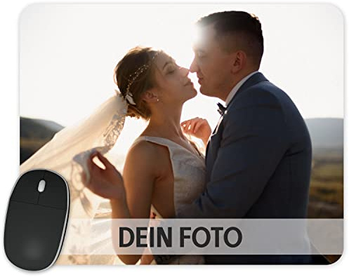 True Statements Mauspad Personalisiert mit eigenem Foto, 23x19cm Mousepad rutschfest
